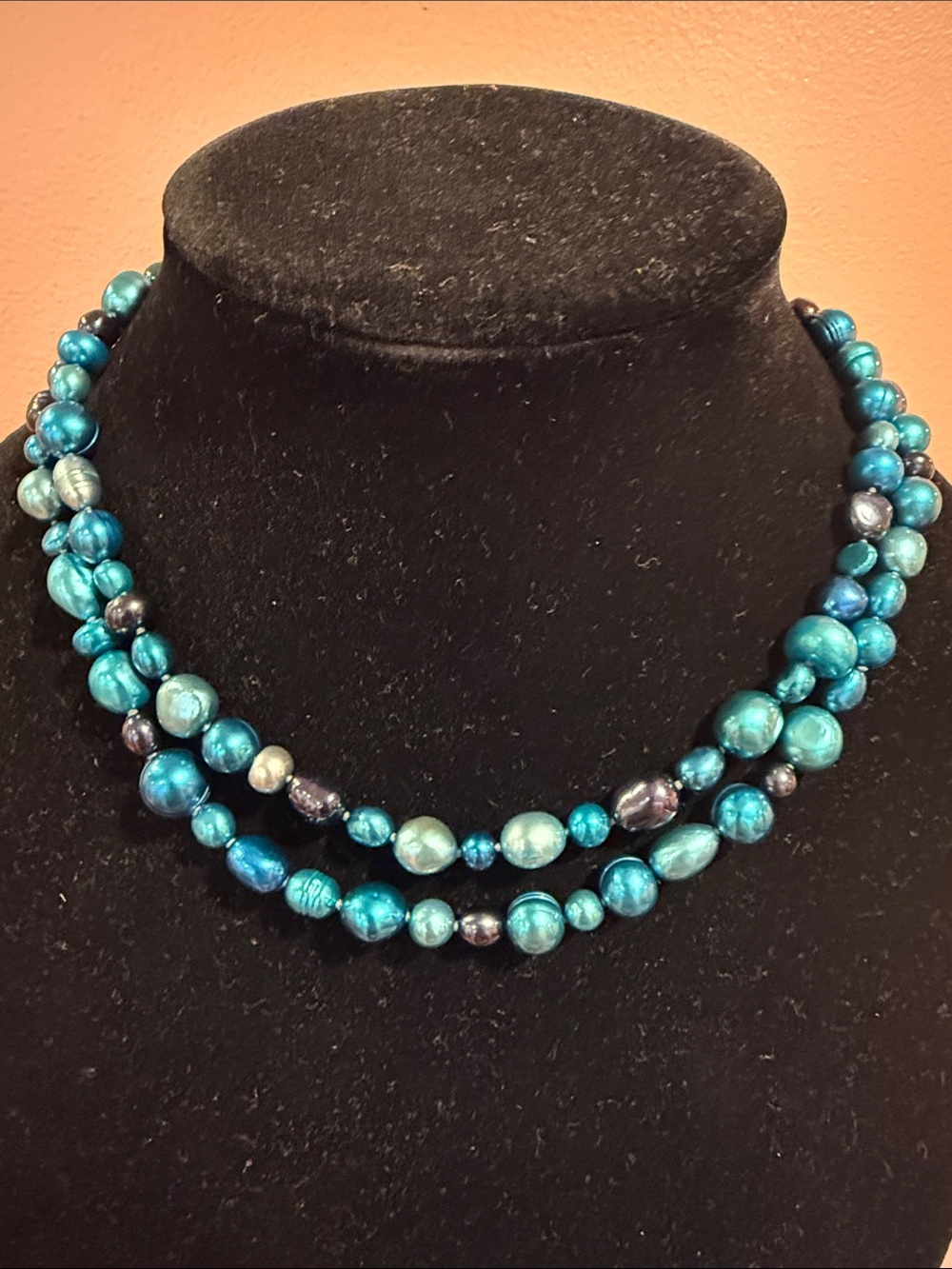 Honora Blue Freshwater Pearl Necklace